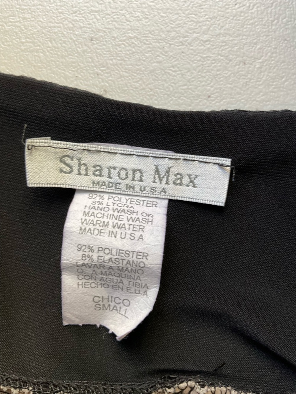 Sharag Max Black Fit & Flare Mini Dress Sleeveless Size S - Picture 5 of 9